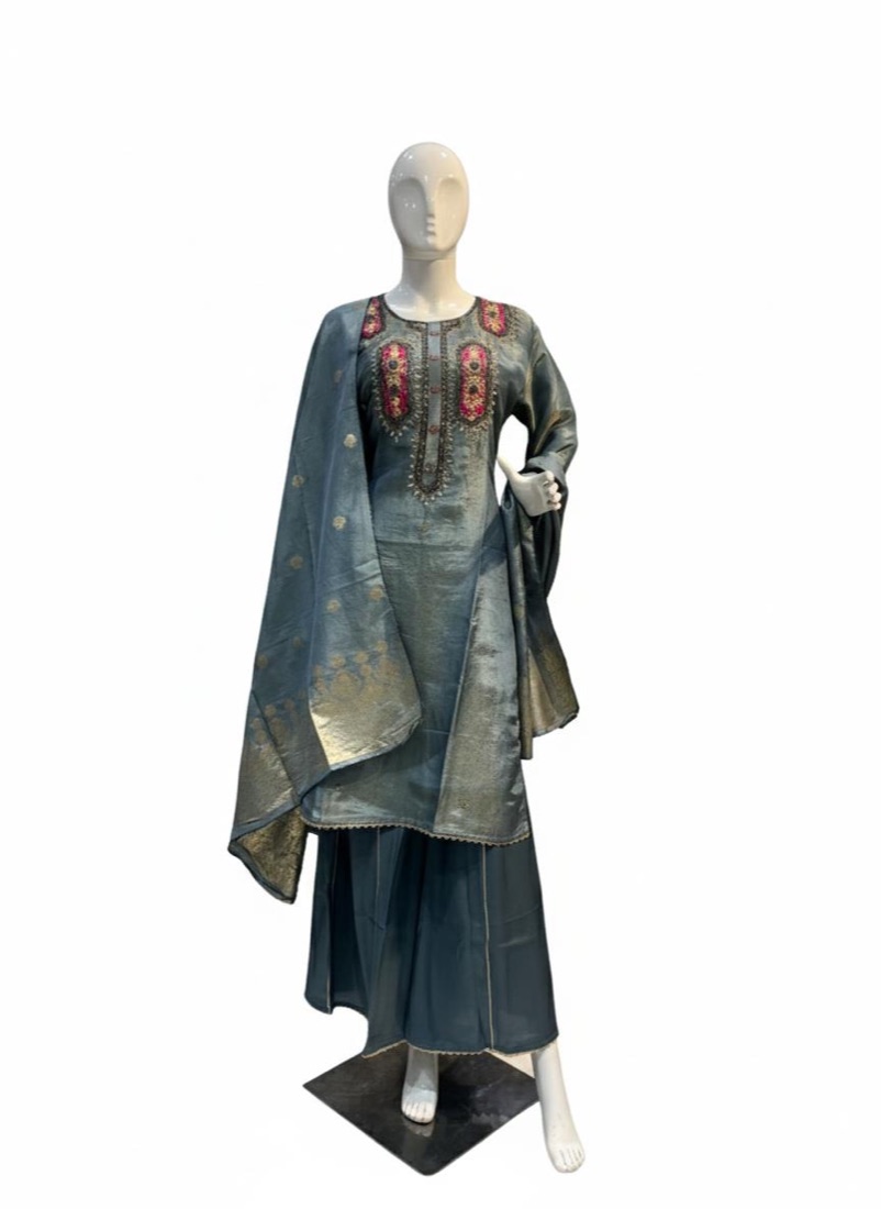 Shimmer Grey Sharara
